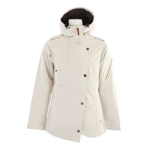 Women's Cream Hooded Jacket